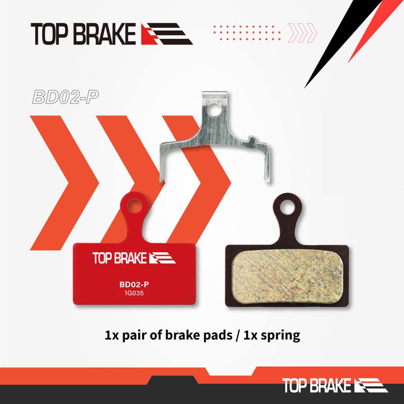 Top Brake وسادات فرامل قرص الفرامل العلوية لشيمانو XTR M9000/9020/985/988/987، Deore XT M785/M615/8100/M6000/6100/8000 حامل مسطح، Alfine S700 / S7000 SLX M7000/M666/M675، Road CX75 - Image 3